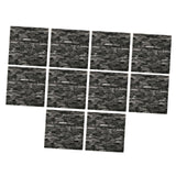 Maxbell 10 Pieces 3D Wall Panels for Bedroom, Bathroom, Kitchen Waterproof Wallpaper Dark Gray