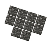 Maxbell 10 Pieces 3D Wall Panels for Bedroom, Bathroom, Kitchen Waterproof Wallpaper Dark Gray
