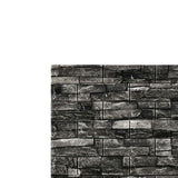 Maxbell 10 Pieces 3D Wall Panels for Bedroom, Bathroom, Kitchen Waterproof Wallpaper Dark Gray