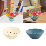 Maxbell Flower Frogs Home Decoration Stem Holder for Home Decor Tabletop DIY Bouquet Beige