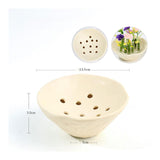 Maxbell Flower Frogs Home Decoration Stem Holder for Home Decor Tabletop DIY Bouquet Beige