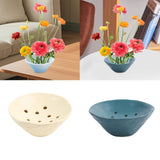 Maxbell Flower Frogs Home Decoration Stem Holder for Home Decor Tabletop DIY Bouquet Beige