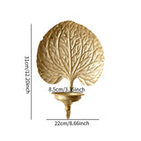 Maxbell 2Pcs Wall Candle Holder Gold Leaf Shape Large for Party Dining Room Bathroom