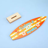 Maxbell 4Pcs Surfboard Table Decoration Surfboard Theme Beach Home Decor Beach Signs