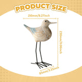 Maxbell Sea Bird Figurine Collectible Retro Wood Sculpture for Bookshelf Office Desk