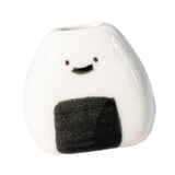Maxbell Mini Flower Vase Handmade Unique Ceramic Rice Ball for Desk Office Bookshelf