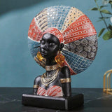 Maxbell African Woman Resin Figurine Tabletop Decoration for Shelf Display Versatile