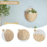 Maxbell Wall Hanging Basket Imitation Rattan Home Decor for Bathroom Flowers Bedroom XS