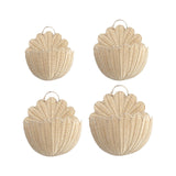 Maxbell Wall Hanging Basket Imitation Rattan Home Decor for Bathroom Flowers Bedroom XS