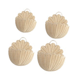 Maxbell Wall Hanging Basket Imitation Rattan Home Decor for Bathroom Flowers Bedroom XS