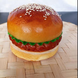 Maxbell Artificial Hamburger Festival Teaching Aid Living Room Fake Food Bread Model