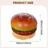 Maxbell Artificial Hamburger Festival Teaching Aid Living Room Fake Food Bread Model