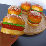 Maxbell Artificial Hamburger Festival Teaching Aid Living Room Fake Food Bread Model