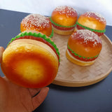 Maxbell Artificial Hamburger Festival Teaching Aid Living Room Fake Food Bread Model