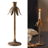 Maxbell Iron Candle Holder Antique Retro Design for Dining Table Living Room Bedroom