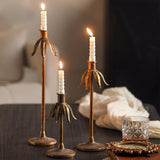 Maxbell Iron Candle Holder Antique Retro Design for Dining Table Living Room Bedroom
