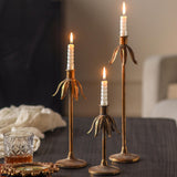 Maxbell Iron Candle Holder Antique Retro Design for Dining Table Living Room Bedroom