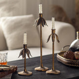 Maxbell Iron Candle Holder Antique Retro Design for Dining Table Living Room Bedroom