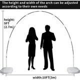 Maxbell Reusable Balloon Arch Kit with Stand Stable for Anniversary Birthday Wedding Black Round Base