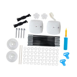 Maxbell Reusable Balloon Arch Kit with Stand Stable for Anniversary Birthday Wedding Black Round Base
