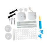 Maxbell Reusable Balloon Arch Kit with Stand Stable for Anniversary Birthday Wedding White Round Base