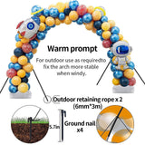 Maxbell Reusable Balloon Arch Kit with Stand Stable for Anniversary Birthday Wedding White Round Base
