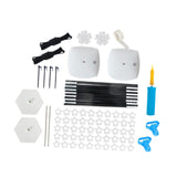 Maxbell Reusable Balloon Arch Kit with Stand Stable for Anniversary Birthday Wedding Black Hex Base