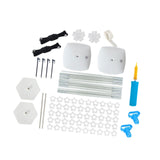 Maxbell Reusable Balloon Arch Kit with Stand Stable for Anniversary Birthday Wedding White Hex Base