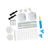 Maxbell Reusable Balloon Arch Kit with Stand Stable for Anniversary Birthday Wedding White Hex Base