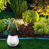 Maxbell Dancing Flame Solar Lantern Gift Decor Landscape Lamp for Lawn Patio Outside