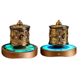 Maxbell Buddhist Prayer Wheel Buddhism Fengshui for Tabletop Car Dashboard Household Six Words Mantra