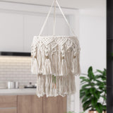 Maxbell Lamps Shade Boho Ornament Lamps Cover for Living Room Restaurant Kitchen Total Length 73 cm