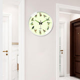 Maxbell Bird Themed Wall Clock Silent Round Gifts Wall Decor for Office School Study White