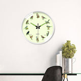 Maxbell Bird Themed Wall Clock Silent Round Gifts Wall Decor for Office School Study White