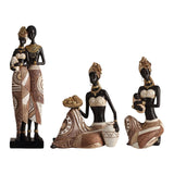 Maxbell African Statue Home Decor Aesthetic Ornament Shelf Housewarming Resin Statue