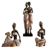 Maxbell African Statue Home Decor Aesthetic Ornament Shelf Housewarming Resin Statue