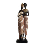 Maxbell African Statue Home Decor Aesthetic Ornament Shelf Housewarming Resin Statue