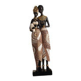 Maxbell African Statue Home Decor Aesthetic Ornament Shelf Housewarming Resin Statue