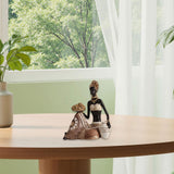 Maxbell African Statue Home Decor Aesthetic Ornament Shelf Housewarming Resin Statue