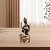 Maxbell African Statue Home Decor Aesthetic Ornament Shelf Housewarming Resin Statue