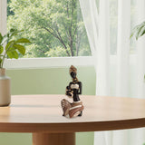 Maxbell African Statue Home Decor Aesthetic Ornament Shelf Housewarming Resin Statue