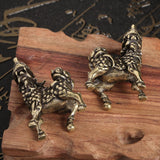 Maxbell 2x Feng Shui Pixiu Statue Chinese Mythical Beast for Office Bedroom Tabletop
