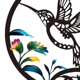 Maxbell Round Metal Bird Wall Art Decor Abstract Decoration for Garden Bedroom Porch