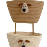 Maxbell Wall Hanging Basket Bohemian Woven Wall Basket for Living Room Bedroom Decor Brown and Beige
