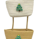 Maxbell Wall Hanging Basket Cartoon 3 Tiers Storage Bin for Laundry Bathroom Kitchen