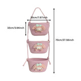 Maxbell Wall Hanging Basket Bohemian Woven Wall Basket for Living Room Bedroom Decor Pink