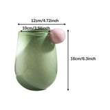 Maxbell Glass Flower Vase Dried Flower Arrangement for Dining Room Living Room Decor