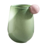 Maxbell Glass Flower Vase Dried Flower Arrangement for Dining Room Living Room Decor