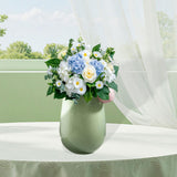 Maxbell Glass Flower Vase Dried Flower Arrangement for Dining Room Living Room Decor