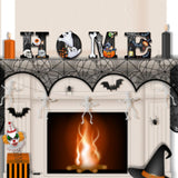 Maxbell Halloween Door Sign Wooden Spooky Holiday Decor Wall Plaque for Yard Window